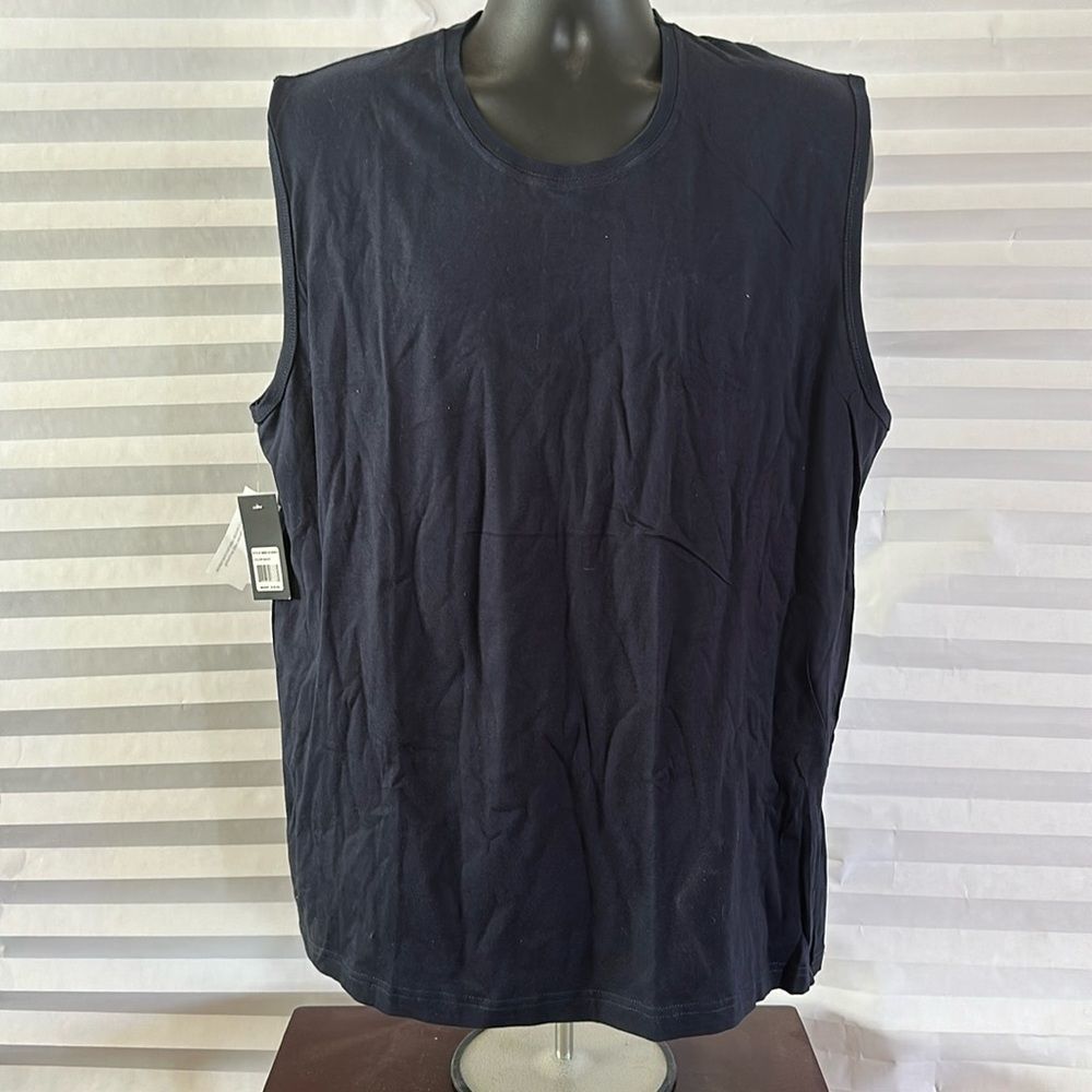 Galaxy by Harvic Men’s XL Dark Blue Sleeveless Tee Gym Workout Tank